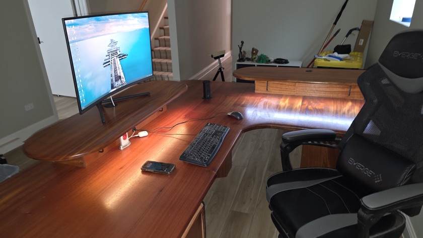 Douglas Carroll: African Mahogany Computer Desk